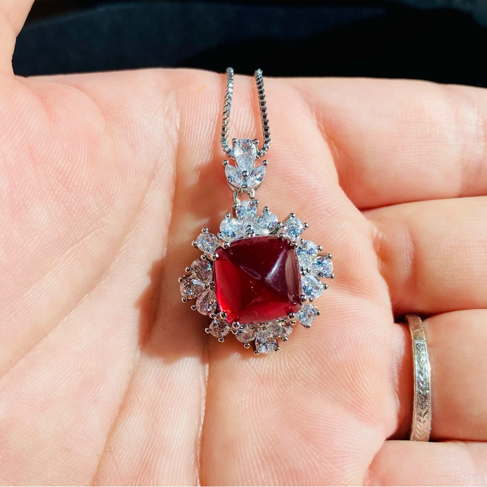*NEW* | Sterling silver red ruby set - Picture 3 of 8